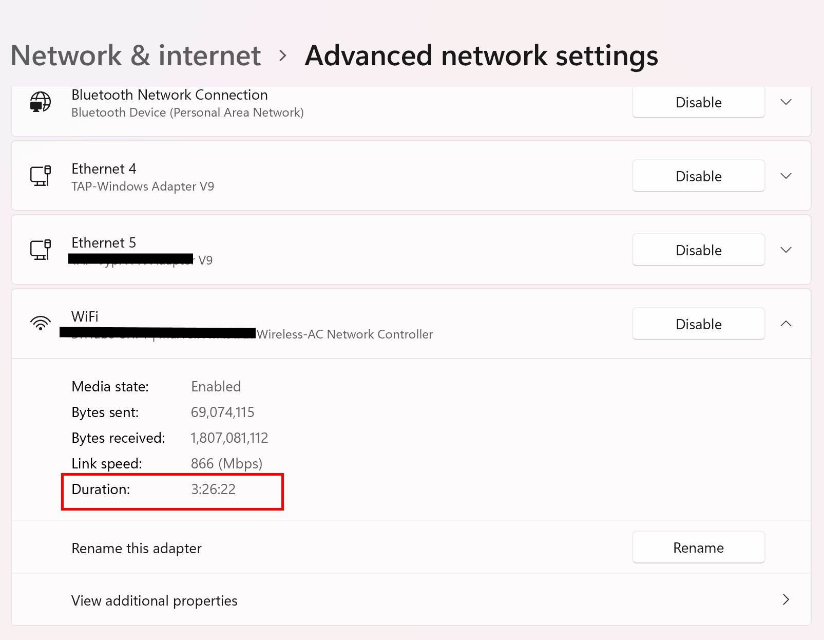 Advanced Network Setting