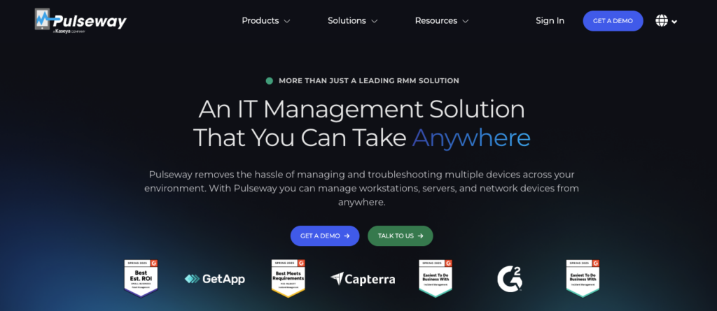 pulseway homepage