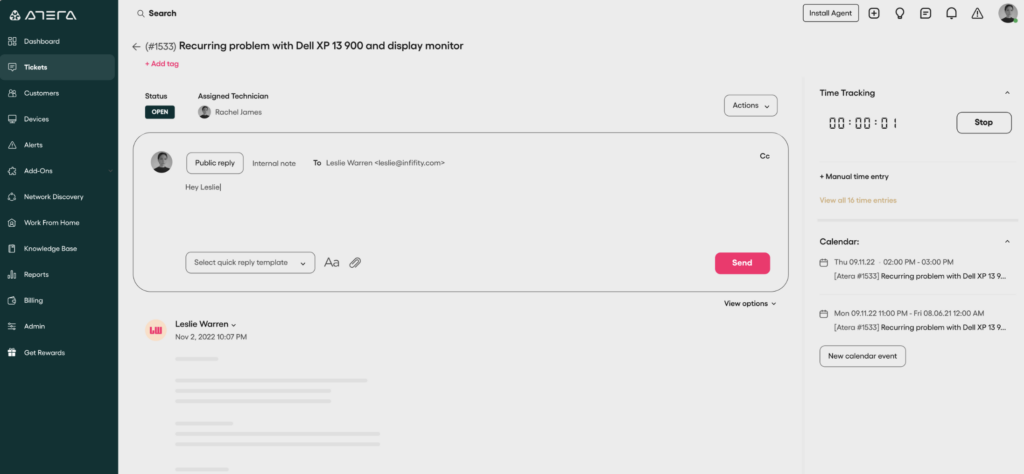 Atera PSA tool