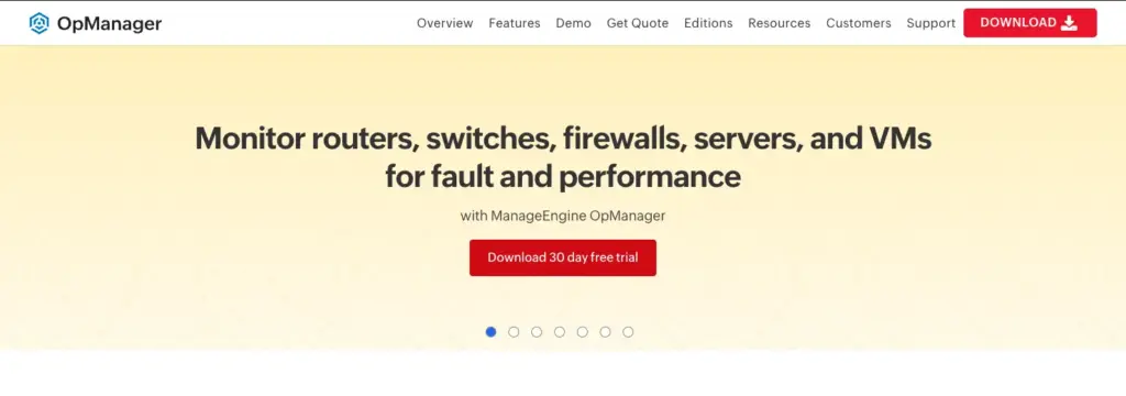 ManageEngine OpManager HP