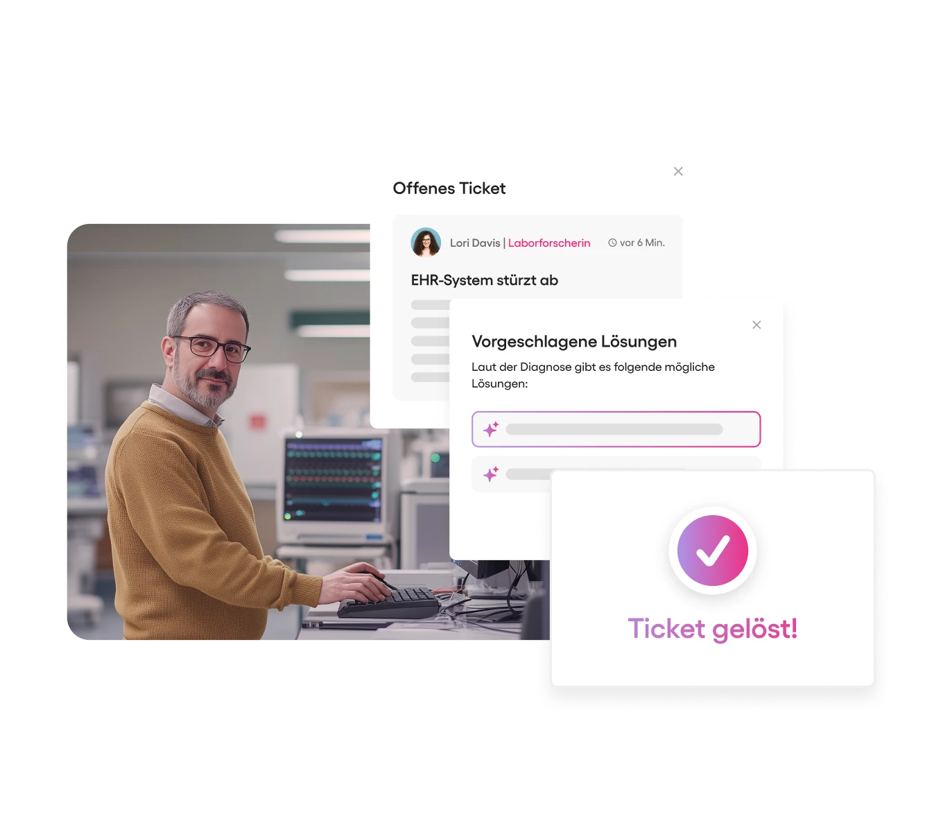 Atera IT Management Tool für Bildungseinrichtungen mit Ticketübersichten, Skripterstellung und Wissensdatenbank-Integration.