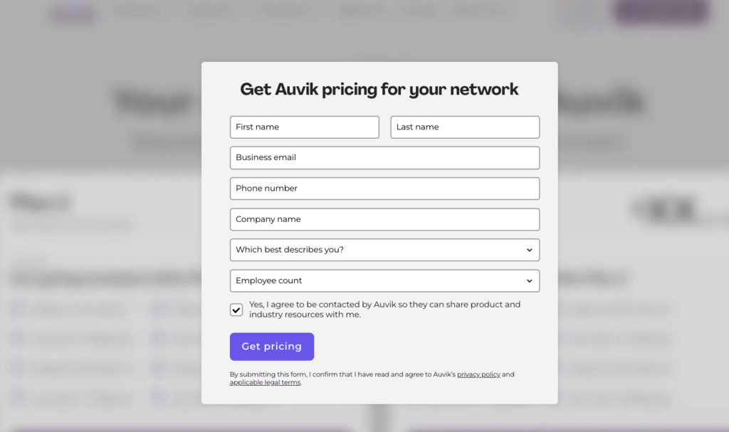Get Auvik pricing