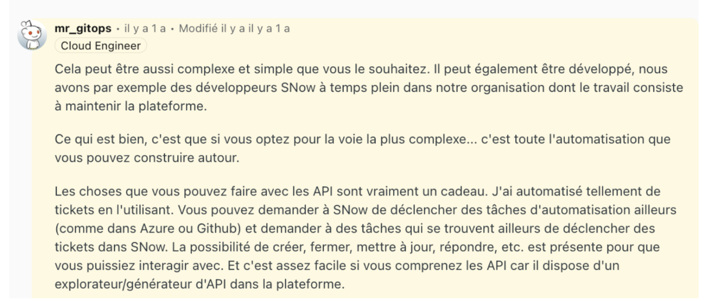 Servicenow Reddit Avis sur ServiceNow : découvrez la plateforme pour les équipes IT
