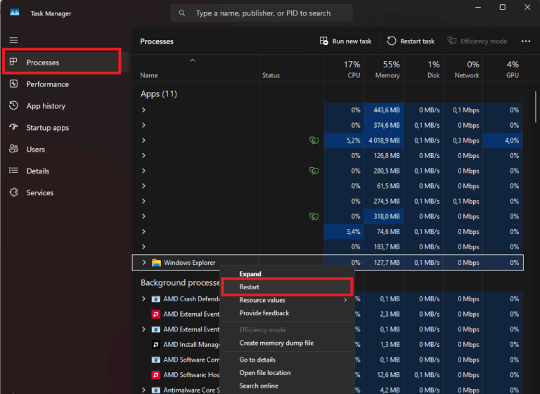 How to switch between open windows in Windows 11