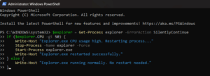 How to Restart the explorer.exe Process in Windows 10 and 11