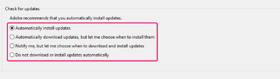 Automatically install updates