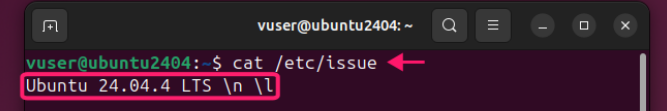 Command to check Ubuntu Version