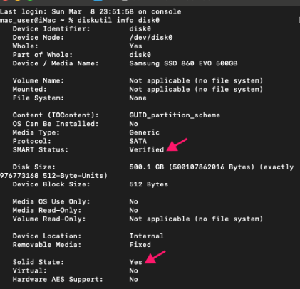 Script to get SMART Status