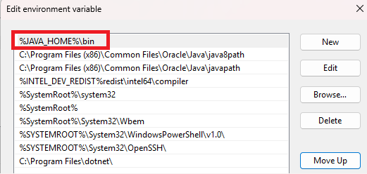 Java_Home path file