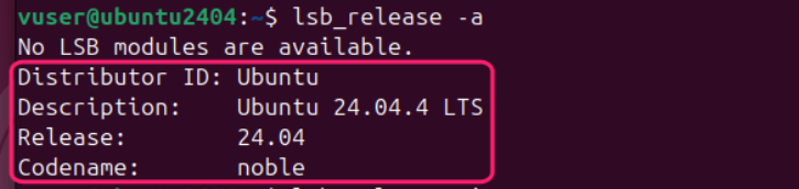 LSB Release Command