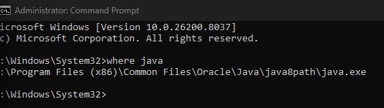 List every Java executable