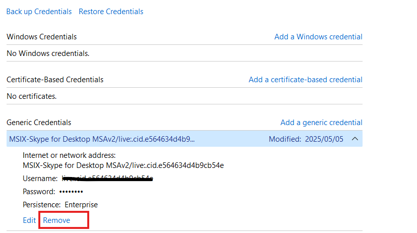 Remove Microsoft Accounts