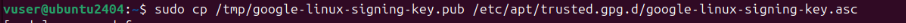 Add the GPG key