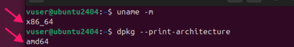 Check CPU architecture