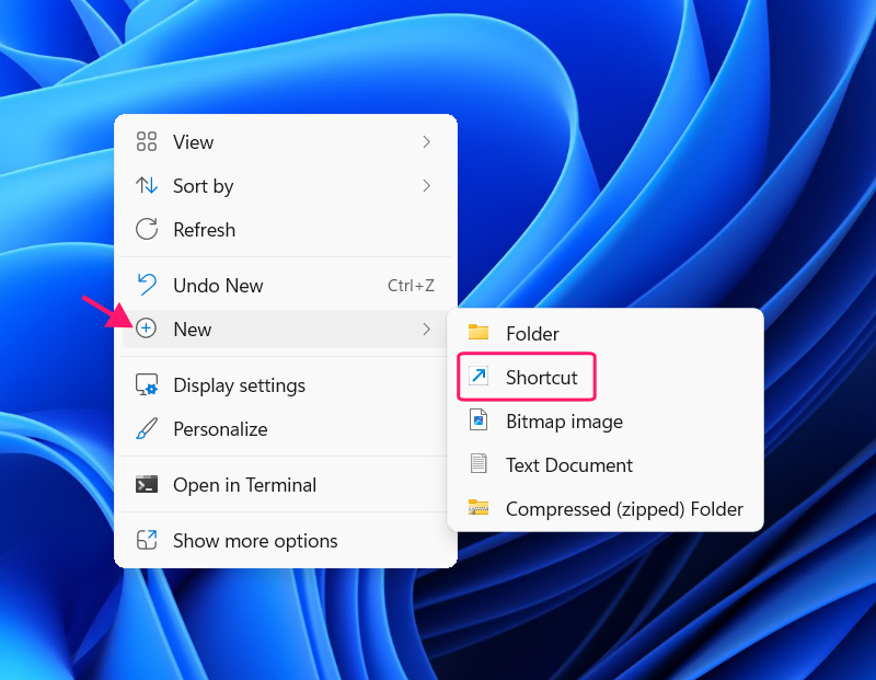 Create new shortcut in Firefox