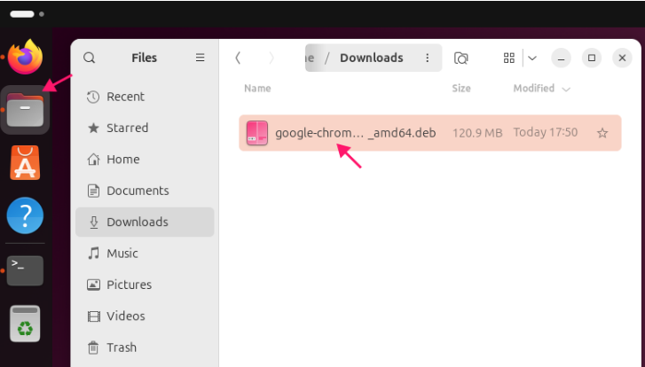 Downloads folder