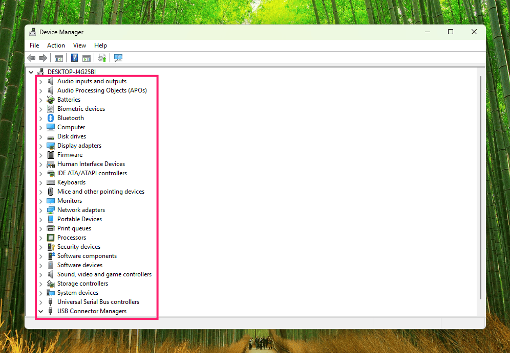 Drivers in Device Manager
