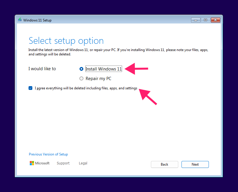 Install Windows 11