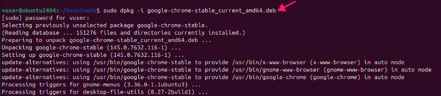Install the package