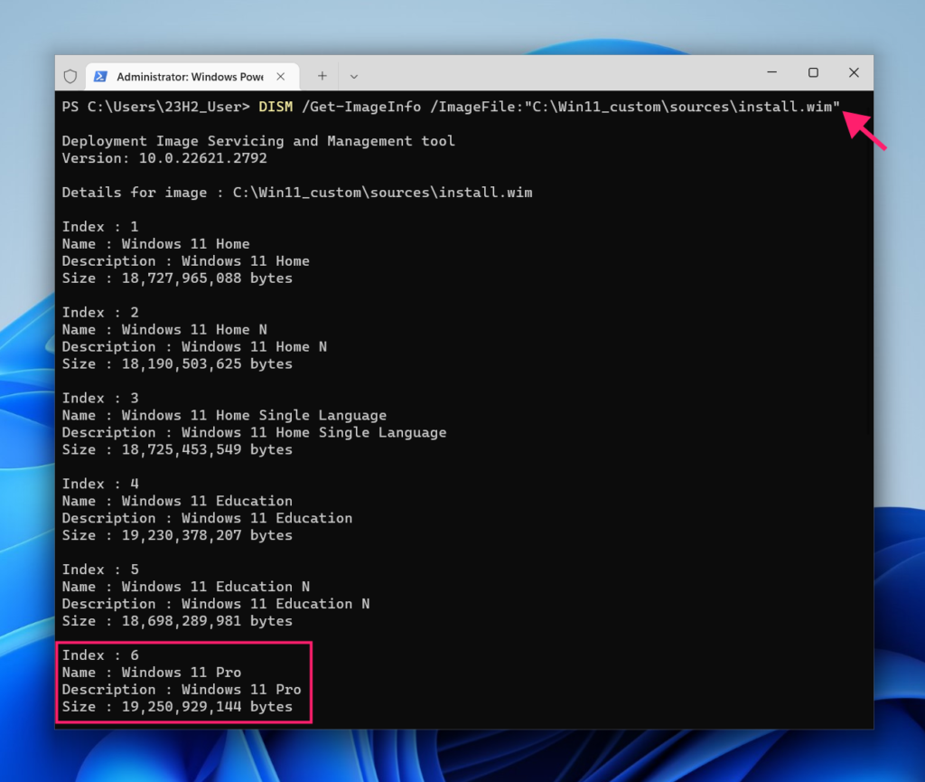 Mount Windows 11 Pro drivers