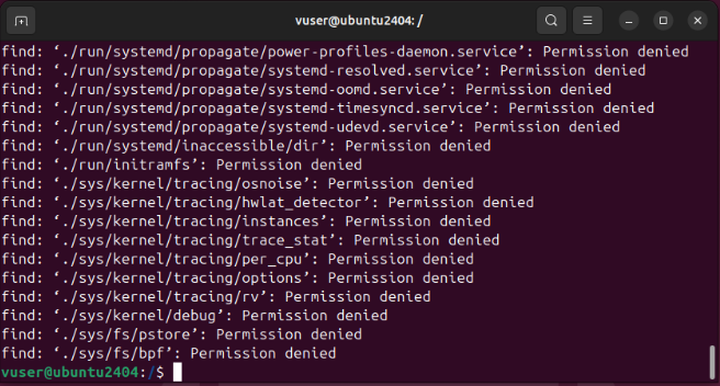 Permission denied