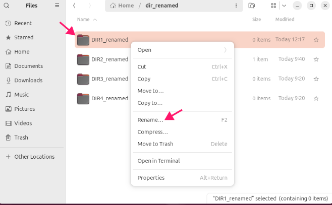 Rename Directory