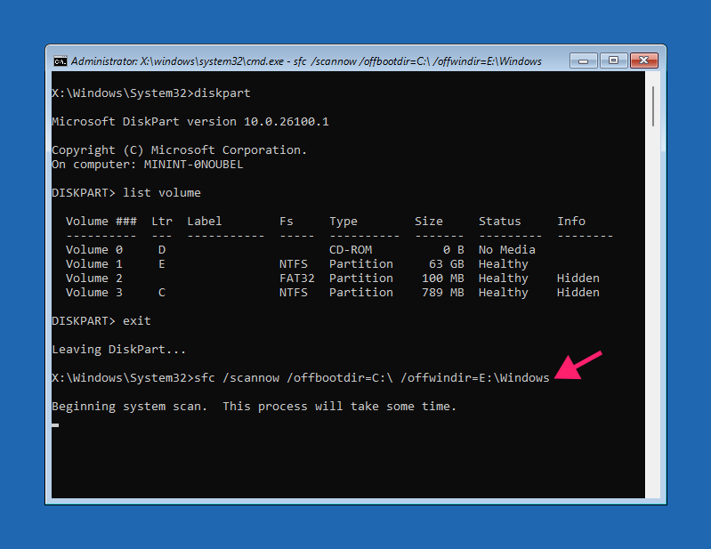 Replace drive letters in Command Promp
