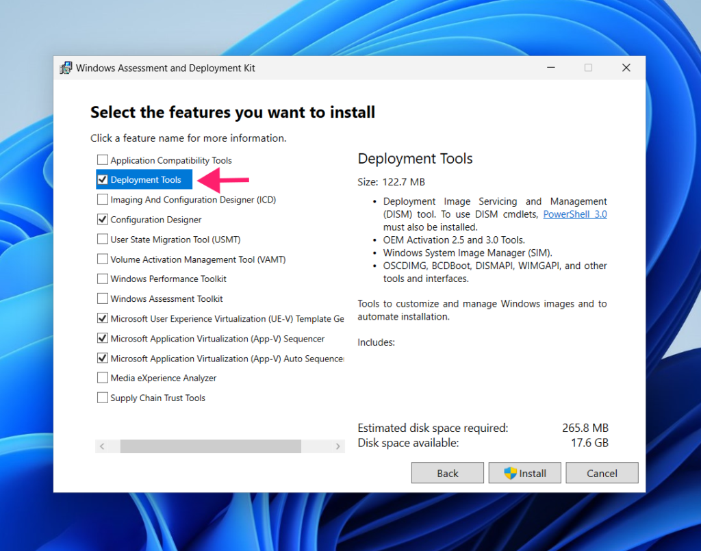 Windows development tools