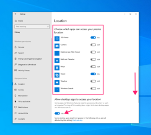 How to enable or disable location services in Windows