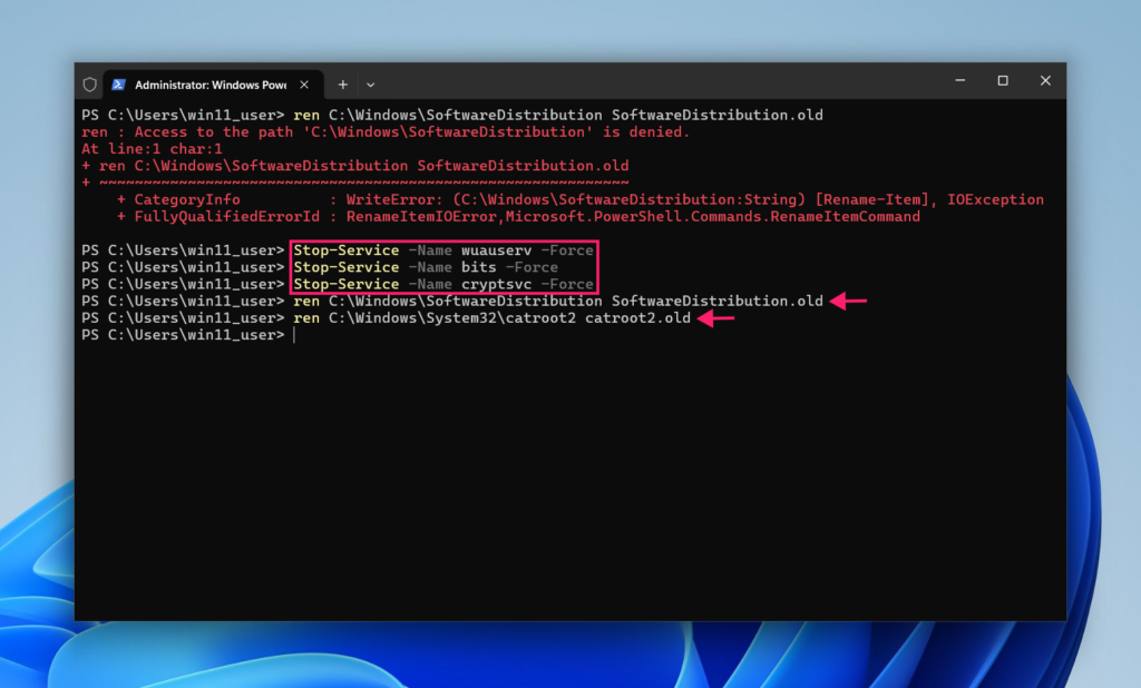 Clear SoftwareDistribution folder with PowerShell