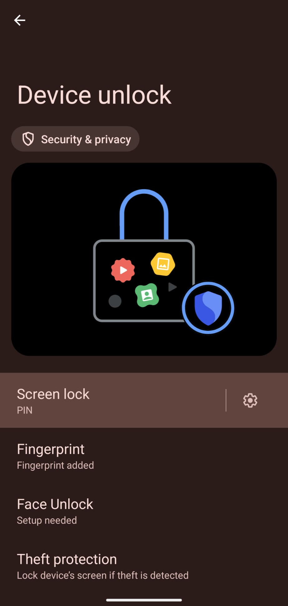 How to display timeout and lock screen settings