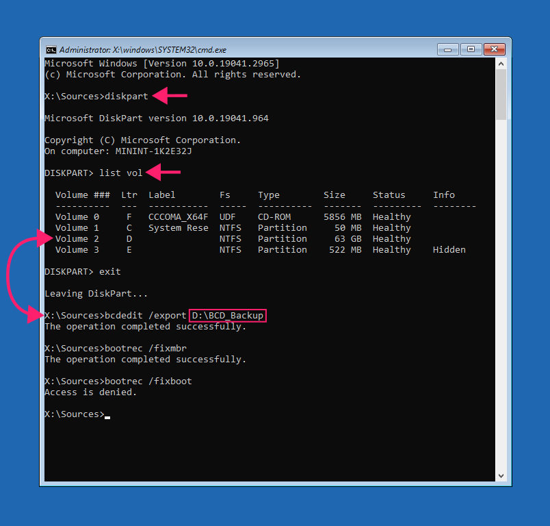 Diskpart in Command Prompt