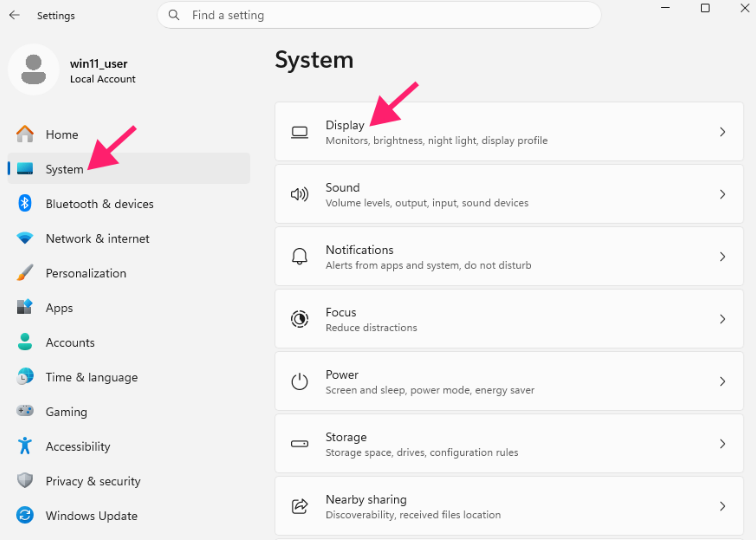 Display Settings