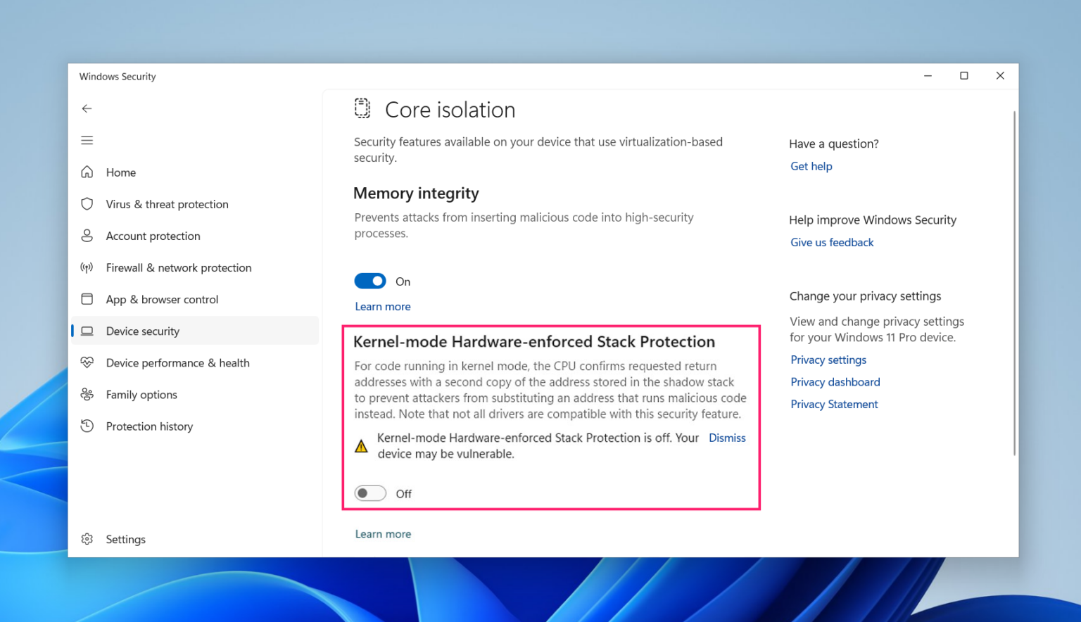 How to enable and disable kernel mode