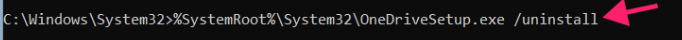 Execute the silent uninstall