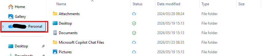 OneDrive folder