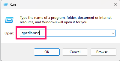 Open Group Policy Editor