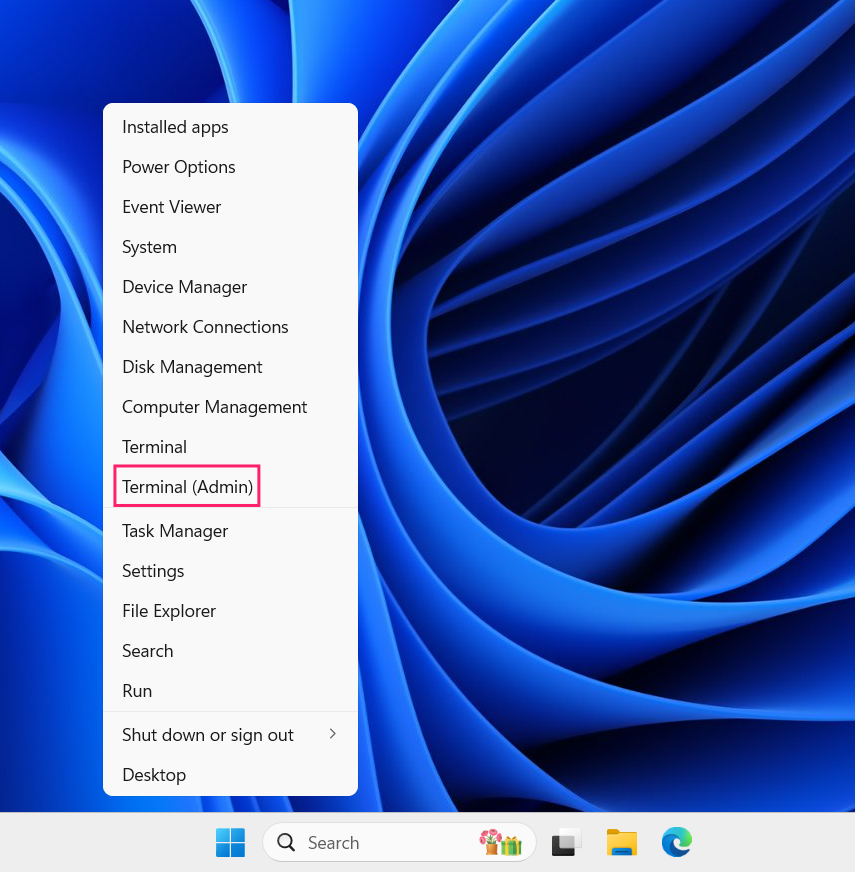 Open a Terminal Window