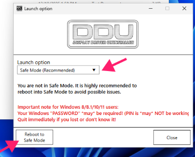 Reboot to Safe Mode