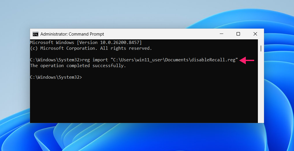 Run Registry edits from Command Prompt