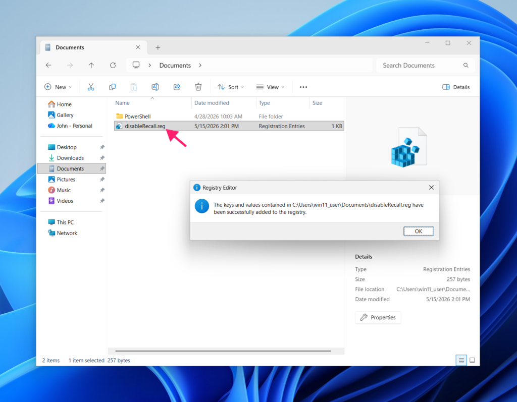 Run Registry edits straight from File Explorer