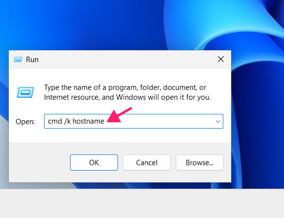 Run command directly from Run Dialog