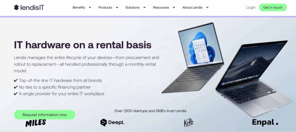 lendisIT homepage