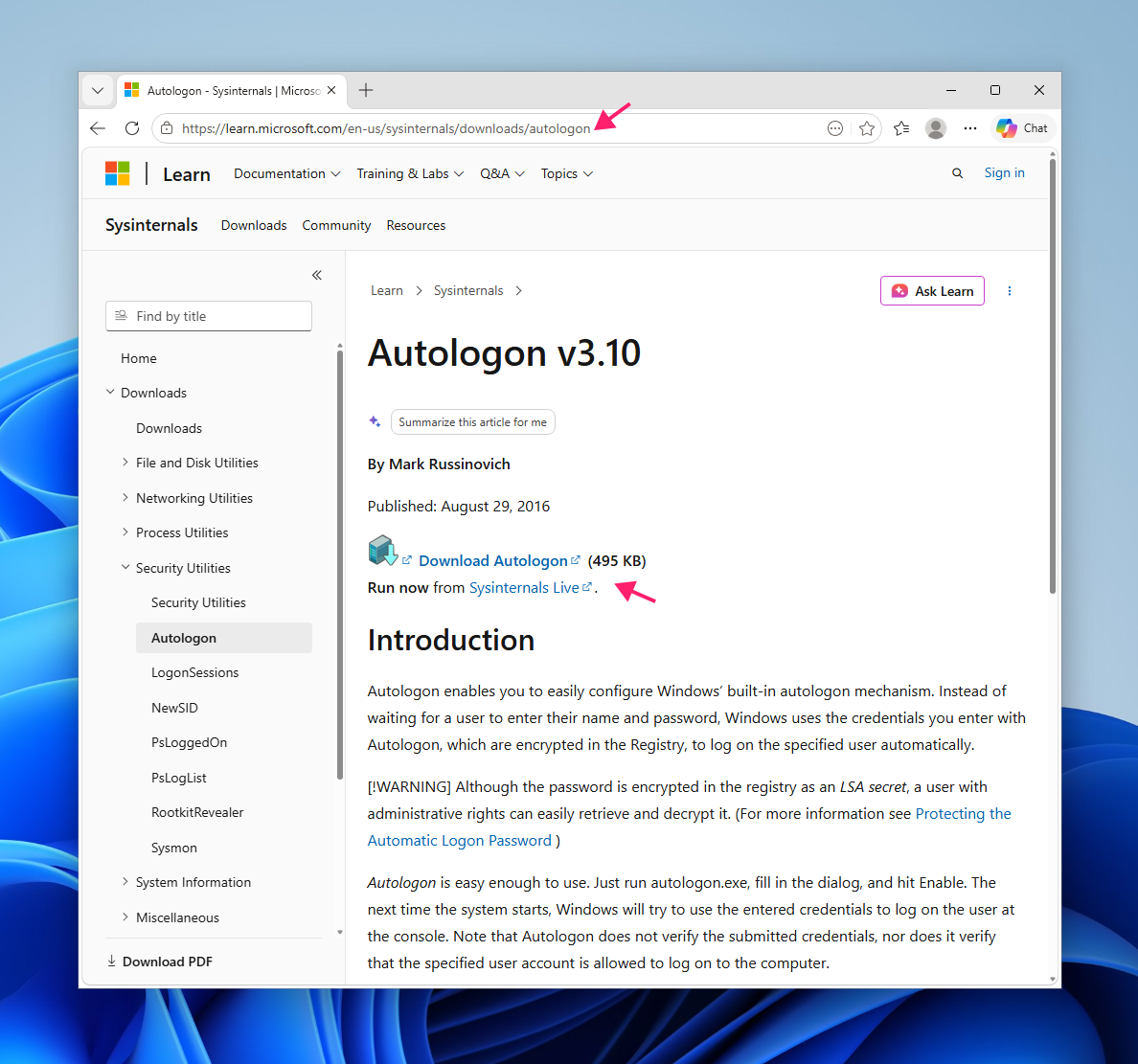 Autologon download Autologon download