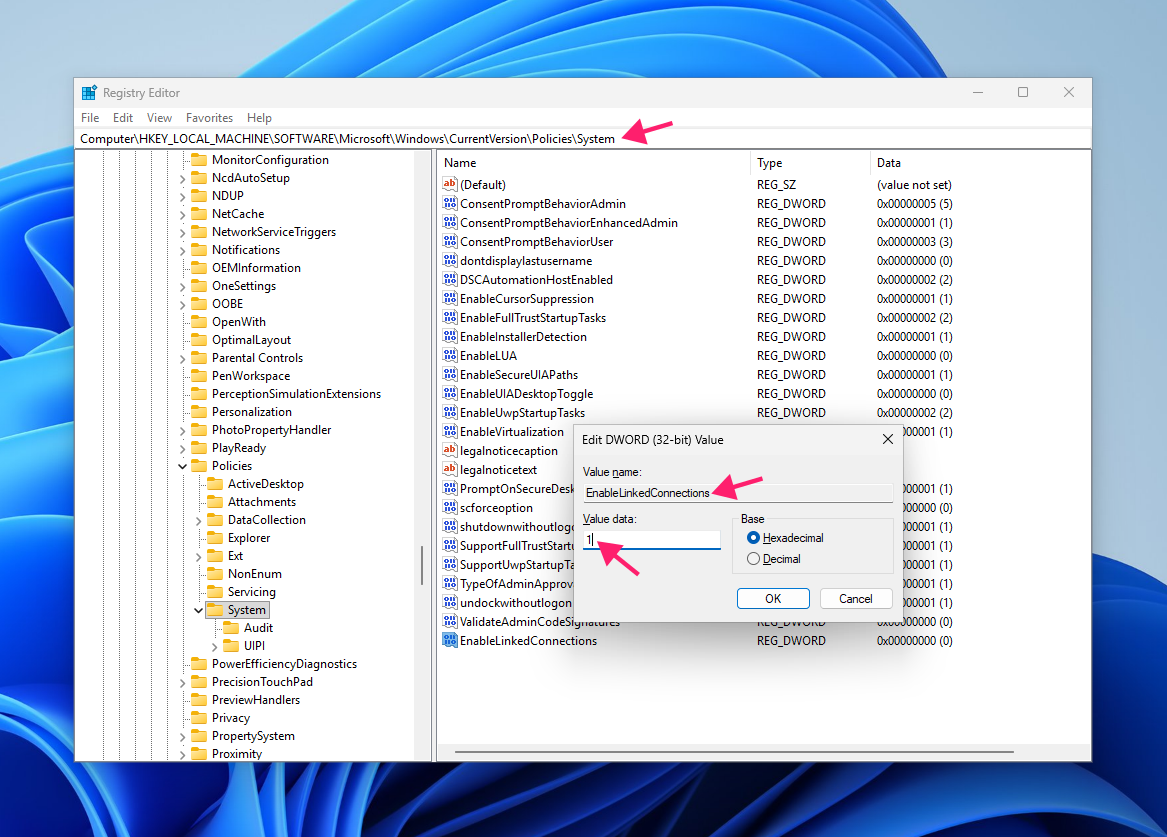 Fix mapped network drives from Registry