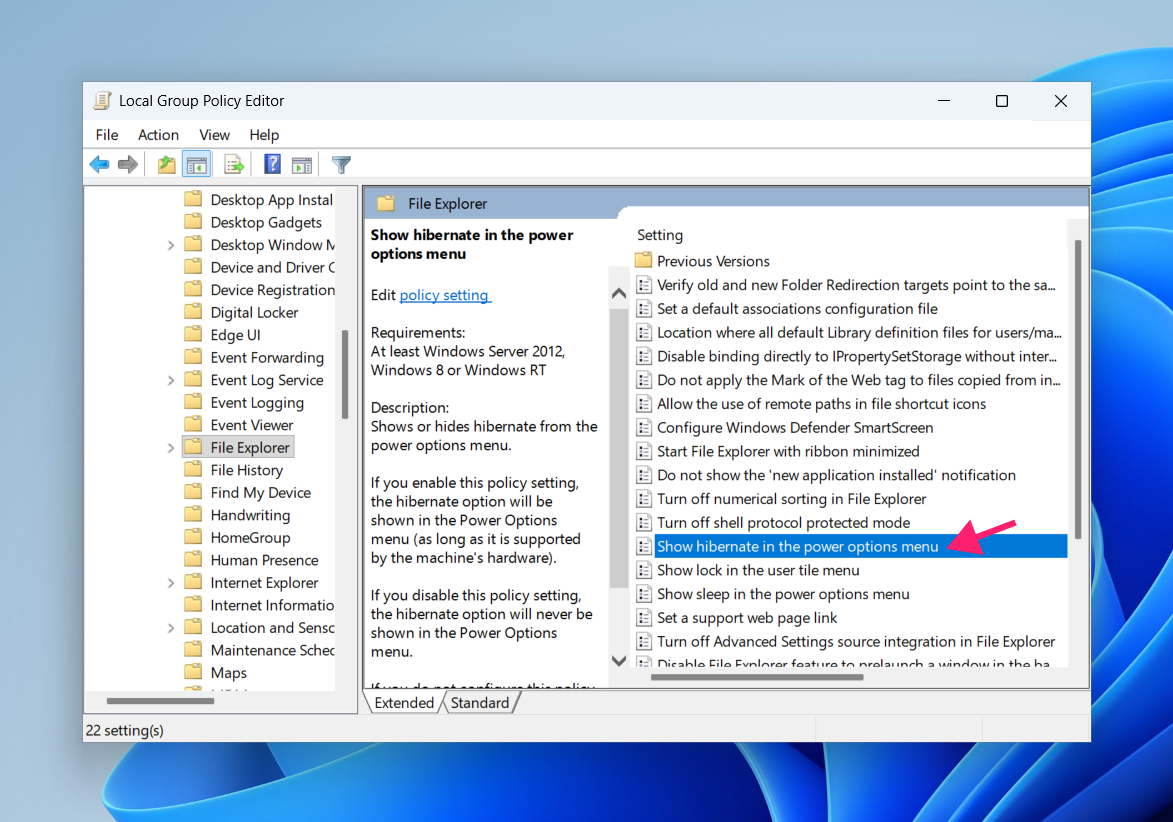 GPO for disabling and enabling hibernate GPO for disabling and enabling hibernate