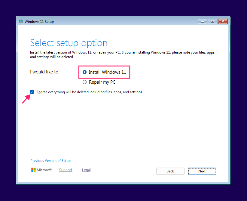 Install Windows 11