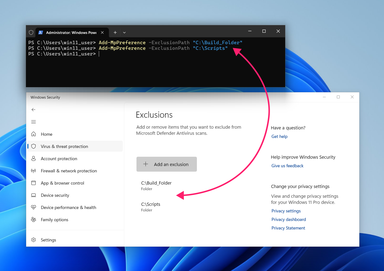 MpPreference PowerShell command MpPreference PowerShell command