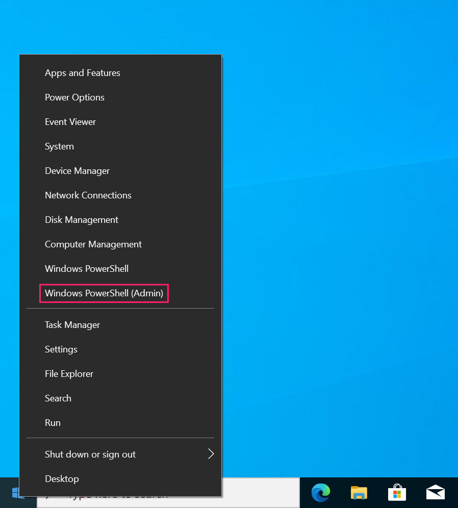 Open PowerShell Open PowerShell