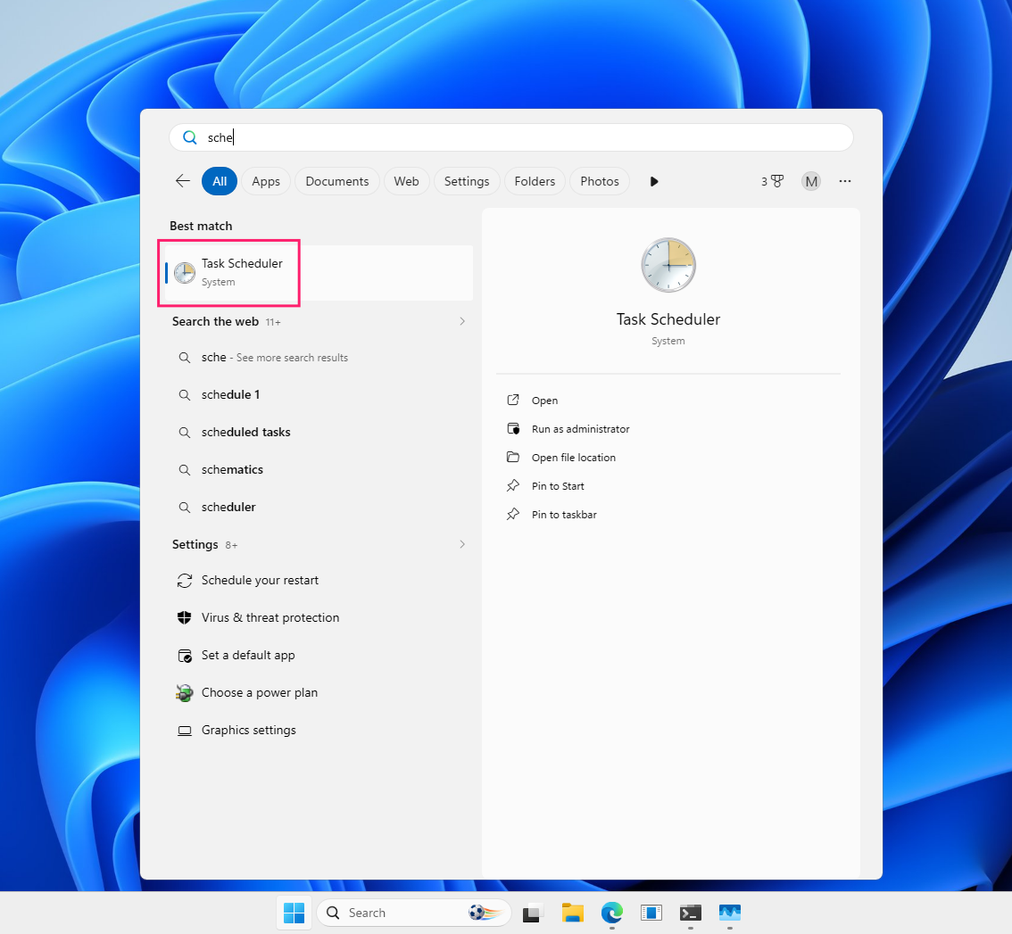 Open Task Scheduler